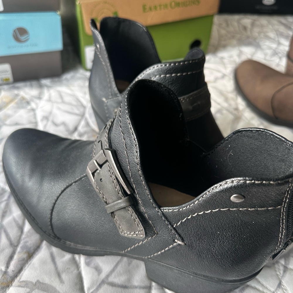 Earth Origins Charcoal Ankle Booties